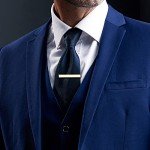 3 Pack Skinny Tie Bar Clips for Men