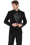 Men's Velvet Slim Fit 2-Piece Tuxedo Suit