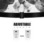 Men's Adjustable Rhinestone Bow Tie with Brooch