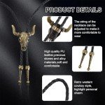 Vintage Cow Skull Bolo Tie for Men