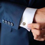 Stylish Men's Cufflinks and Tie Clip Set