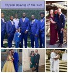 White Slim Fit Men's Suit Set with Tie