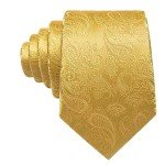 Barry.Wang Men's Paisley Tie Set in Gold