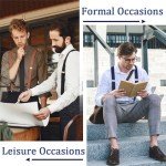 Adjustable Mens Suspenders and Bow Tie Set