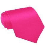 Hot Pink XL Formal Tie for Men