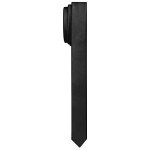 Men's Solid Black Skinny Tie - 1.58" Slim