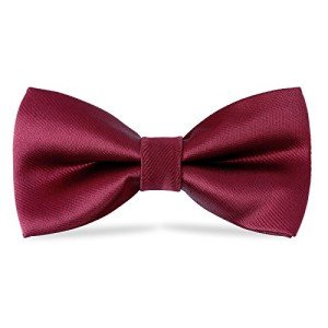 Men's Adjustable Silk Bow Tie - Wine Red