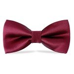 Men's Adjustable Silk Bow Tie - Wine Red