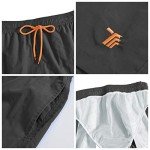 Rdruko Men's Quick Dry Swim Shorts - Grey