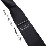 Honey Bear Men's Stainless Steel Tie Clip - Black