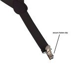 Solid Color Men's Clip-On Suspender Bow Tie Set