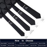 Honey Bear Men's Stainless Steel Tie Clip - Black