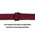 Men's Adjustable Silk Bow Tie - Wine Red