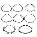 Men's Spiral Hair Bands - 8 Pcs Set