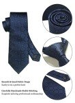 Navy Blue Plaid Men's Tie and Accessories Set