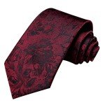 Men's Paisley Tie and Lapel Pin Set