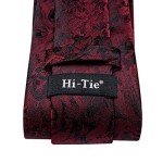 Men's Paisley Tie and Lapel Pin Set