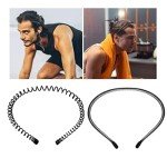 Men's Spiral Hair Bands - 8 Pcs Set
