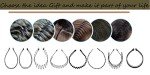 Men's Spiral Hair Bands - 8 Pcs Set