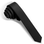 Skinny Black Ties for Men and Women