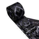 Barry.Wang Men's Striped Silk Tie Set