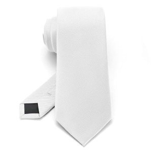 Junmaxroad Solid Black Formal Tie for Men