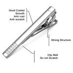 Classic Silver Tie Clips Set for Men