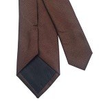 Brown Striped Skinny Tie for Men - 6 cm