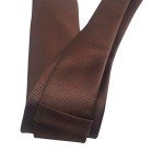 Brown Striped Skinny Tie for Men - 6 cm