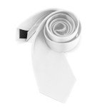 Junmaxroad Solid Black Formal Tie for Men