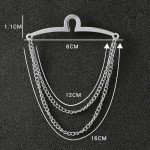 AWOCAN Men's Tie Chains Set - Gold & Silver