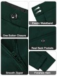 Men's Dark Green Slim Fit 3-Piece Suit Set