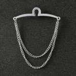 AWOCAN Men's Tie Chains Set - Gold & Silver