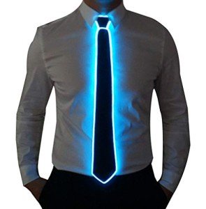 LED Light Up Tie for Men - Black