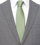 Slim Sage Green Skinny Tie for Men