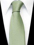 Slim Sage Green Skinny Tie for Men