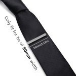 Men's Silver Stainless Steel Tie Clip - Honey Bear