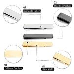 Men's Tie Clip Set - 3 Stylish Colors