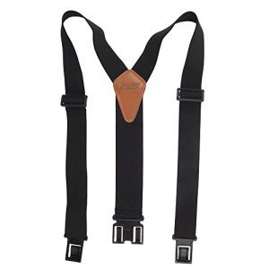 Dickies Men's Adjustable Black Y-Back Suspenders