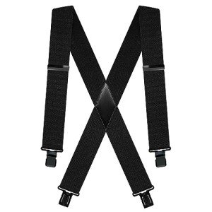 Men's Heavy Duty 2" Suspenders with Strong Clips
