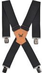 Heavy Duty 2-Inch Elastic Men’s Suspenders