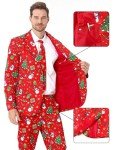 Red Christmas Suit for Men - Funny Xmas Outfit