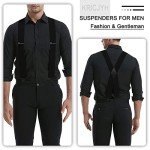 Men's Heavy Duty Black Adjustable Suspenders