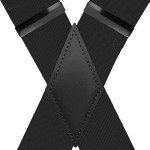 Men's Heavy Duty Black Adjustable Suspenders