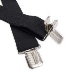 Dickies Men's Adjustable 1.5-Inch X-Back Suspenders - Black