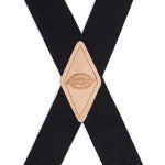 Dickies Men's Adjustable 1.5-Inch X-Back Suspenders - Black