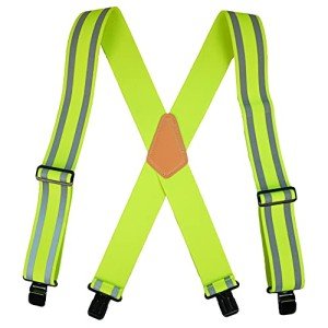 High Visibility Reflective Work Suspenders for Men