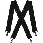 Heavy-Duty Black Suspenders for Big and Tall Men