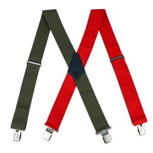 Heavy Duty Men's Suspenders for Jeans - Black