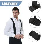 Heavy-Duty Black Suspenders for Big and Tall Men